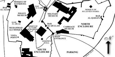 Kart av cairo citadel