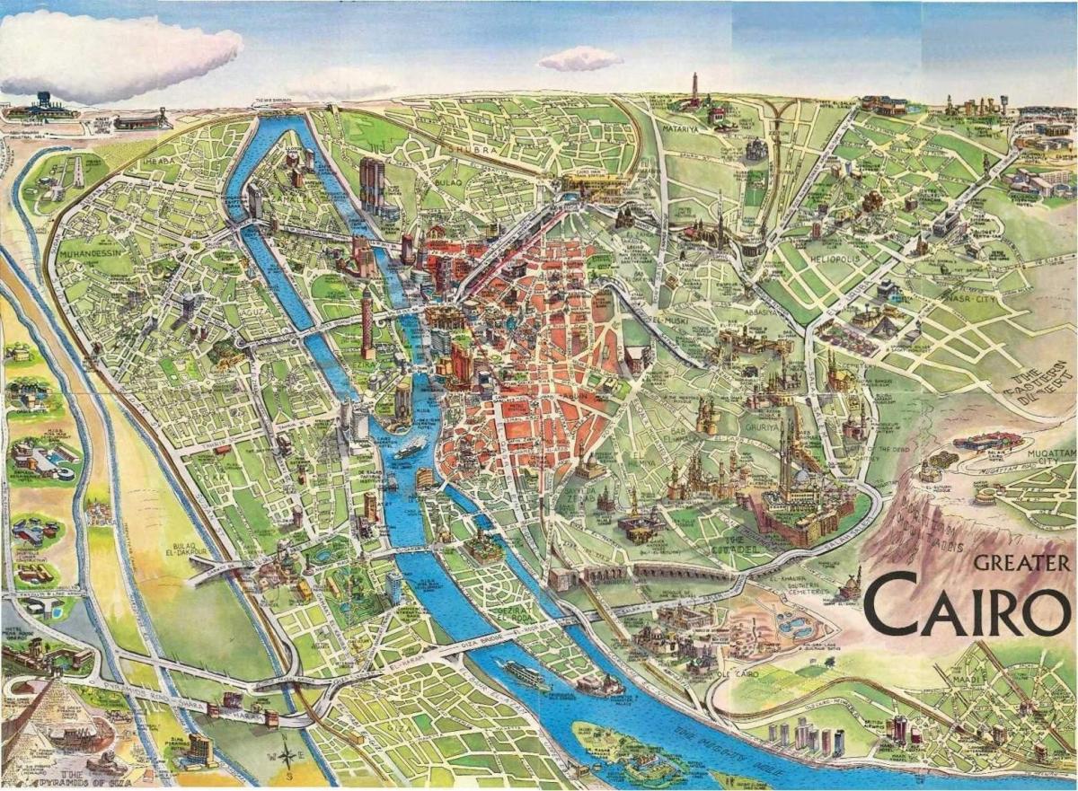 Kart over gamle kairo