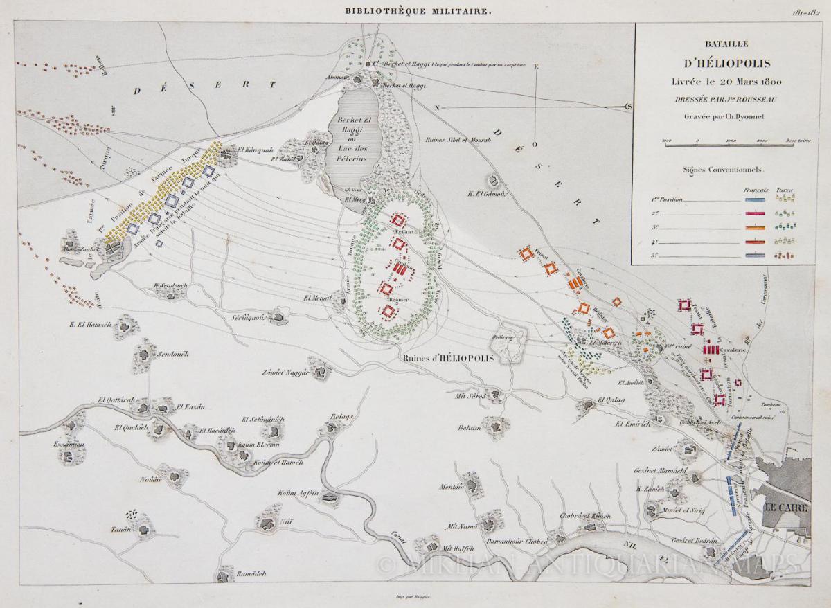 Kart i heliopolis, i kairo