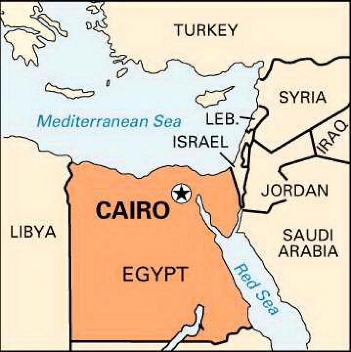 Kart over kairo beliggenhet